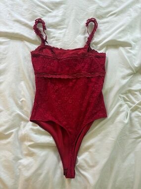 Red body suit
